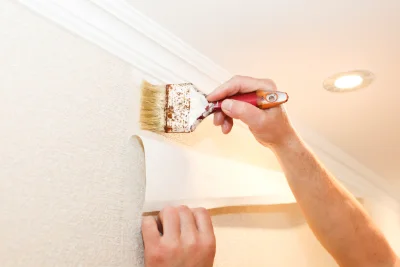 Pose de papier peint à Notre-Dame-du-Hamel — revêtements muraux et toiles de verre